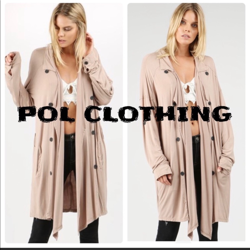 POL Women's Tan Cardigan